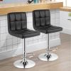 Black Adjustable Height Bar Stools