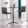 Set of 2 Modern Adjustable Height Barstools