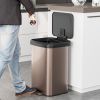 Copper Gold Stainless Steel Step Trash Can