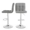 Grey Adjustable Height Barstools