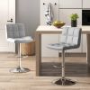 Grey Adjustable Height Barstools