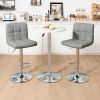 Grey Adjustable Height Barstools