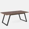 63-inch Rectangle Dining Table Brown