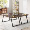 63-inch Rectangle Dining Table Brown