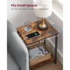 Nightstand End Tables Charging Station