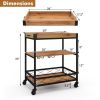 Kitchen Serving Bar Cart