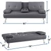 Modern Futon Sleep Sofa Bed Couch