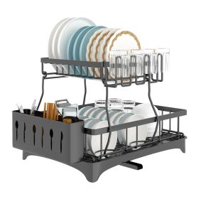 Dish Drying Rack with Drainboard