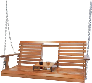 Wooden Porch Swing 2-Seater,