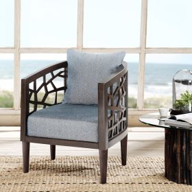 Crackle Accent Chair, wood frame