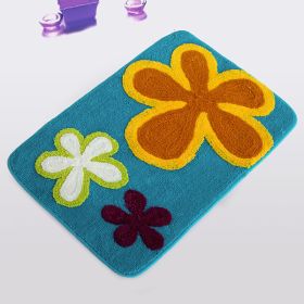 [Dancing Flowers - Royal Blue] Kids Room Rugs