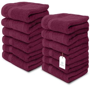 Luxury Washcloths for Bathroom Hotel Spa Kitchen Set of 12 Pcs