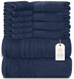 12 Piece Bath Towel Set for Bathroom