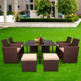 Outdoor 9 Pcs Patio Furniture Set XH