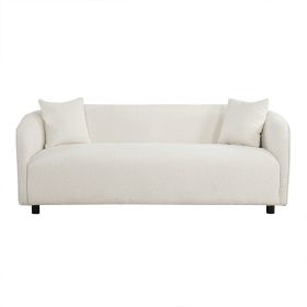 Modern Minimalist Sofa for Living Room Lounge Home Office, Color:Bishop Beige