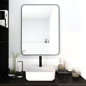 Bathroom Mirror Black Aluminum Frame