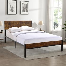 Twin Size metal bed Sturdy System Metal Bed Frame ,Modern style and comfort to any bedroom ,black