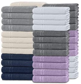 48 Pack Cotton Washcloths Soft Absorbent Bathroom Face Towels