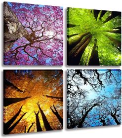 4 Panels Canvas Wall Art