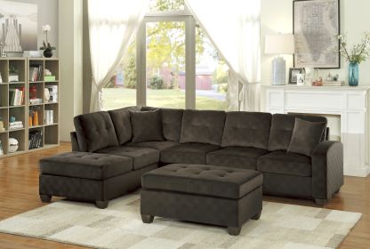 3-Piece Reversible Sectional with Chaise