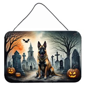 NEW Belgian Malinois Spooky Halloween Wall or Door Metal Sign