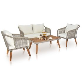 4 Piece Patio Furniture Set,