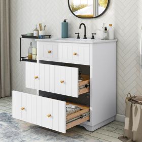 Modern White Bathroom Vanity Cabinet