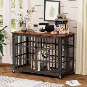 Furniture style dog crate Frame door