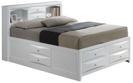 Glory Furniture Queen Storage Bed , White