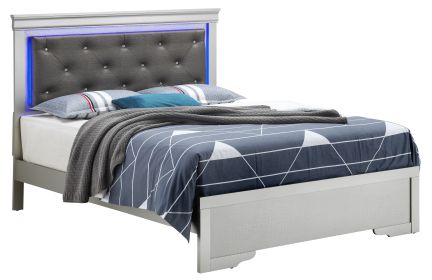 Glory Furniture Lorana G6500C-FB3 Full Bed , Silver Champagne