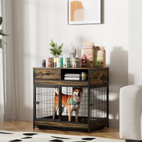 Furniture Dog Cage Crate with Double Doors