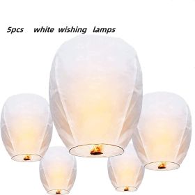 5pcs Mixed Color Lanterns (Color: 5pcs White)