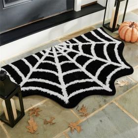 Spider Web Indoor Halloween Rug (size: 50X 80cm)