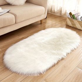 1pc Super Soft Area Rug (Color: White, size: 23.62*47.24inch)