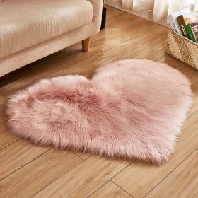 1pc, Fluffy Shaggy Area Rug (Color: PINK, size: 19.69*23.62inch)