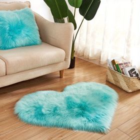 1pc, Fluffy Shaggy Area Rug (Color: Light Blue, size: 19.69*23.62inch)