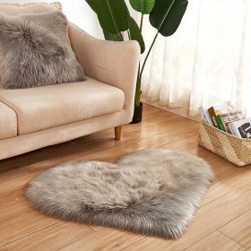 1pc, Fluffy Shaggy Area Rug (Color: Grey, size: 19.69*23.62inch)