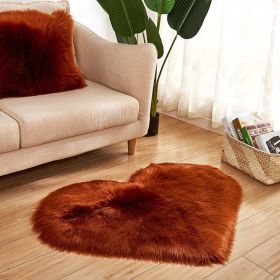 1pc, Fluffy Shaggy Area Rug (Color: Coffee, size: 19.69*23.62inch)