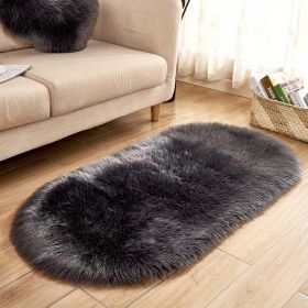 1pc Super Soft Area Rug (Color: Dark Grey, size: 19.69*31.5inch)