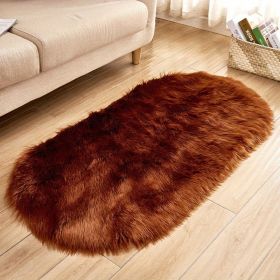 1pc Super Soft Area Rug (Color: Coffee, size: 23.62*35.43inch)