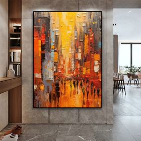 Hand Painted Oil Painting Original Cityscape (style: 01, size: 100x150cm)