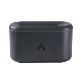 Drop Shipping 3D Flame Humidifier 300ML (Color: Black)