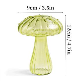 7 Style Mushroom Glass Vase (Ships From: CN, Color: HGA0012459-A)