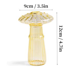 7 Style Mushroom Glass Vase (Ships From: CN, Color: HGA0012459-C)