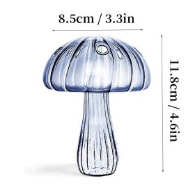 7 Style Mushroom Glass Vase (Ships From: CN, Color: HGA0012459-E)