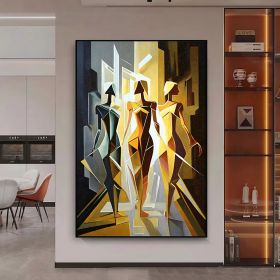 Handmade Oil Painting Woman Abstract Painting On Canvas (style: 01, size: 60X90cm)