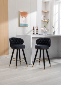 COOLMORE Bar Stools Set of 2 (Color: as Pic)