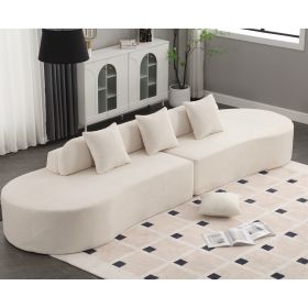 [NEW ARRIVED] [VIDEO PROVIDED] Modern curved combination sofa (Color: as Pic)