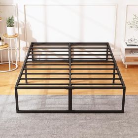 16 Inch Heavy Duty Metal Platform Queen Size Bed Frame (Color: 16 Inch, size: King)