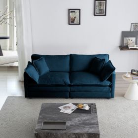 Modern Fabric Loveseat Sofa Couch for Living Room (Color: as Pic)